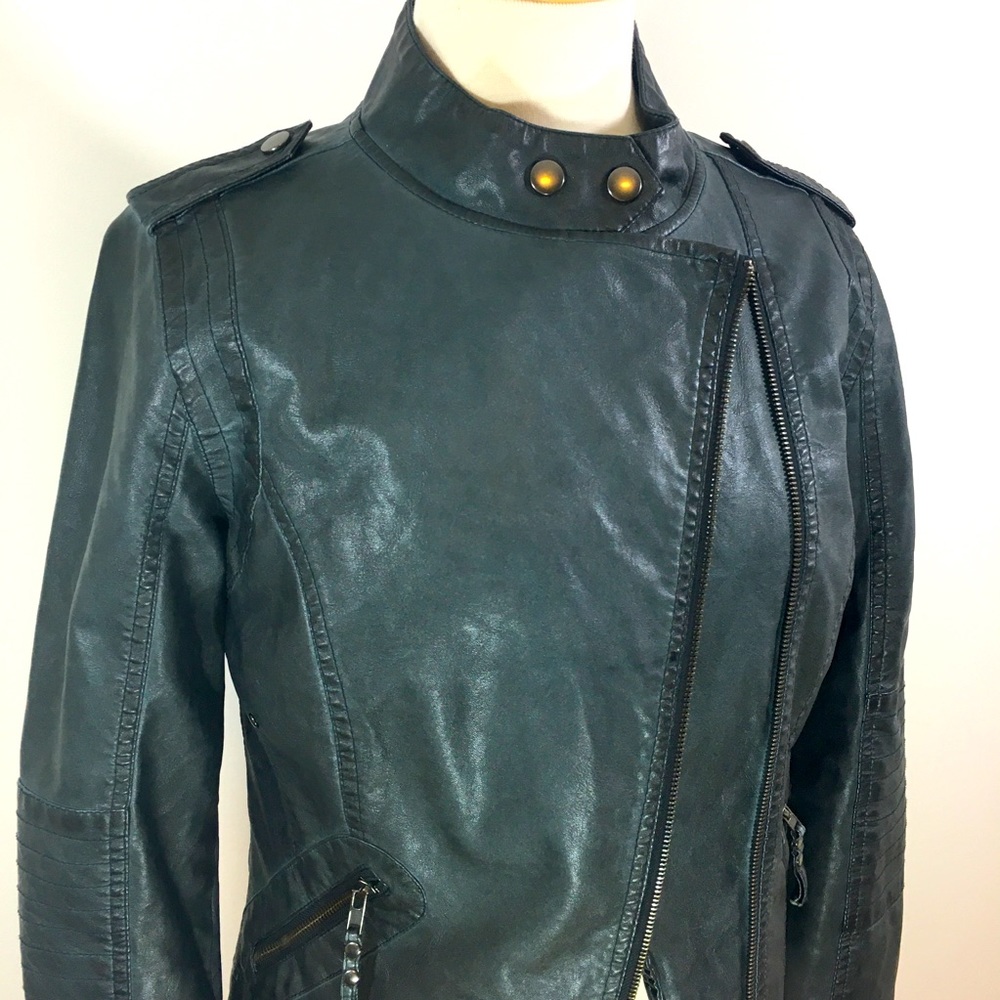 Lulus Black Vegan Leather Moto Jacket - Picture 9 of 9